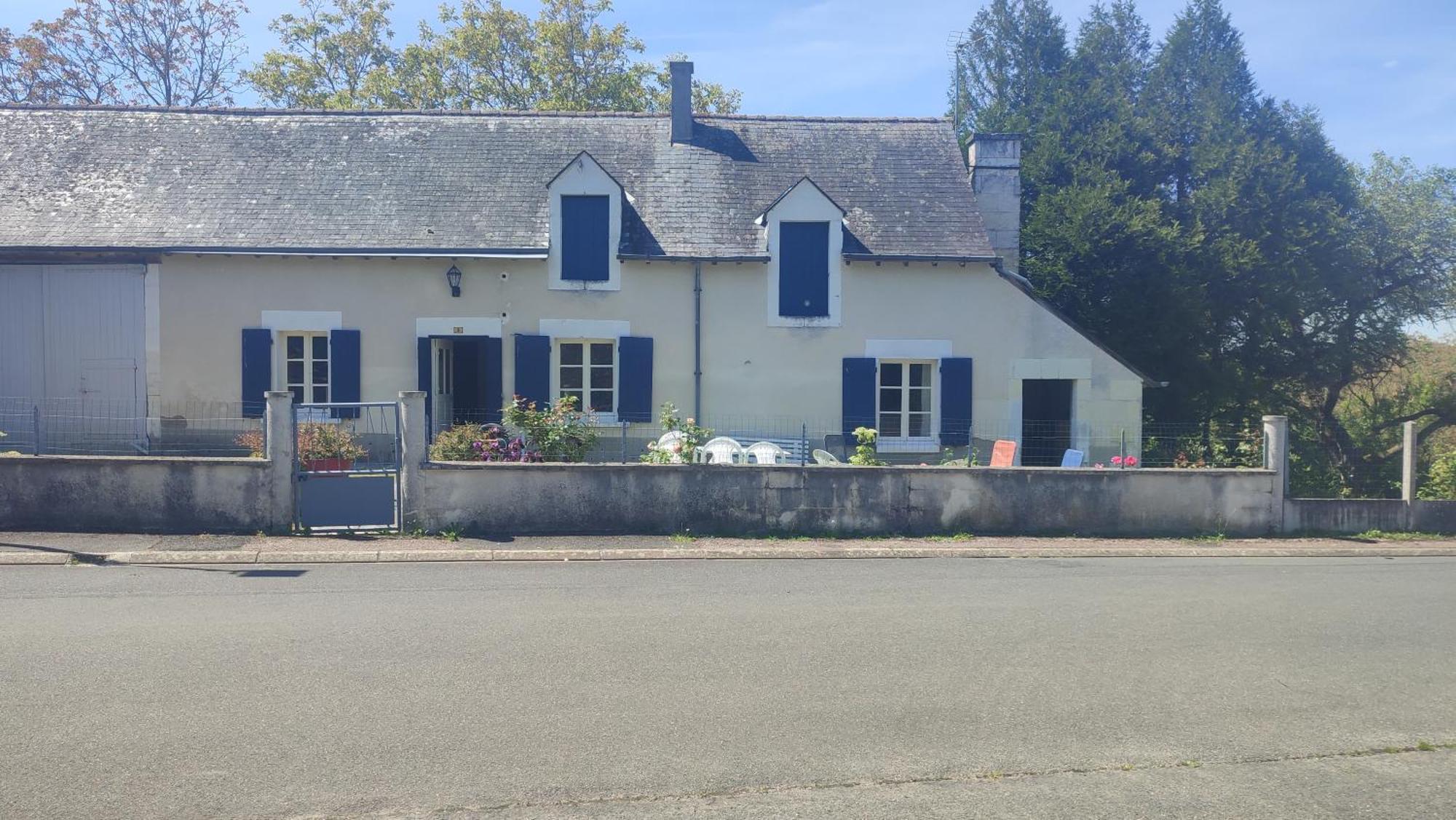 Maison Plain Pied, 2 Chambres, Longere Typique , Fraiche, Dans Bourg Avec Tous Commerces Luçay-le-Mâle 外观 照片