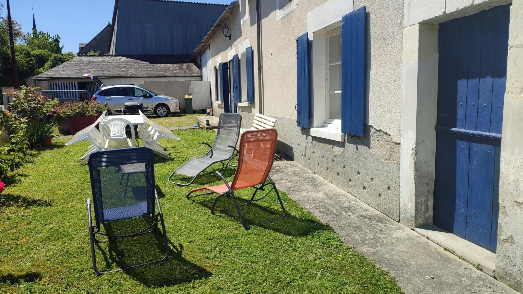 Maison Plain Pied, 2 Chambres, Longere Typique , Fraiche, Dans Bourg Avec Tous Commerces Luçay-le-Mâle 外观 照片